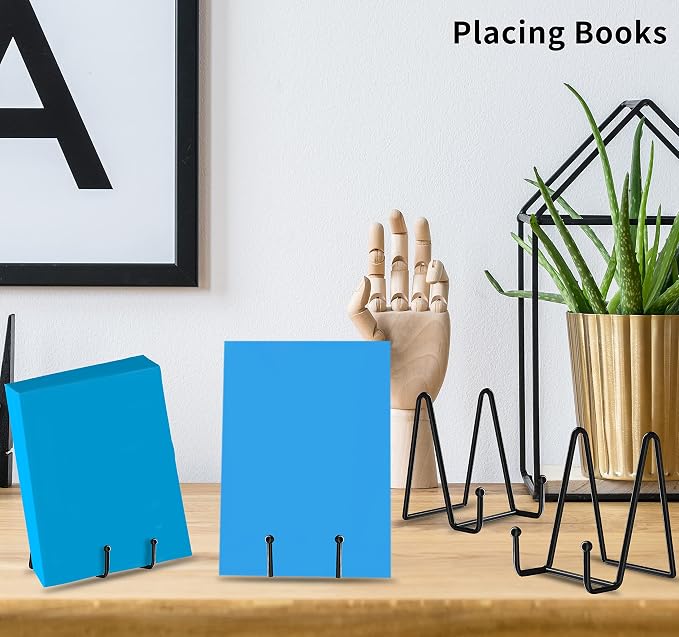 Decolore 5 Pack 4 inch Display Stands Black Iron Easel - Image 7