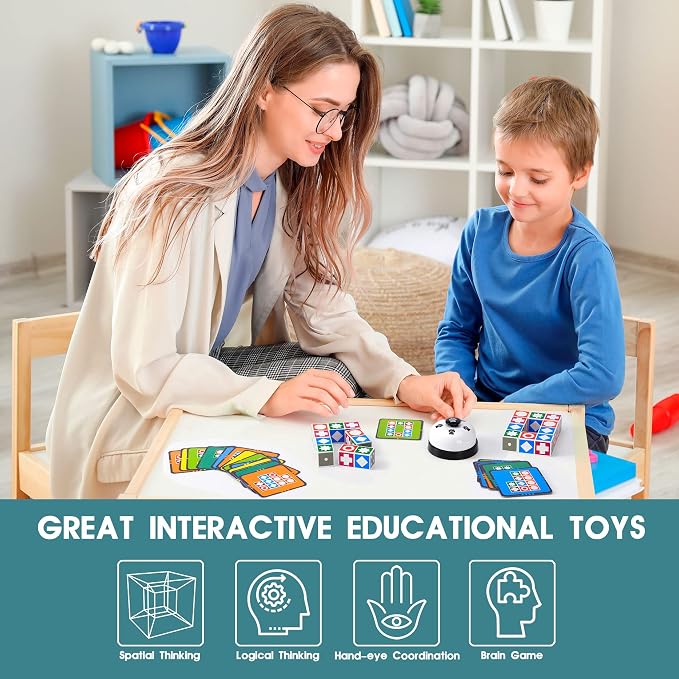 Funtactics Wooden Block Matching Puzzle Game - Image 4