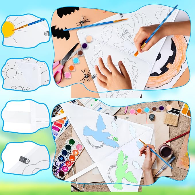 24 Pcs DIY Color Filled Kite for Kids - Image 3