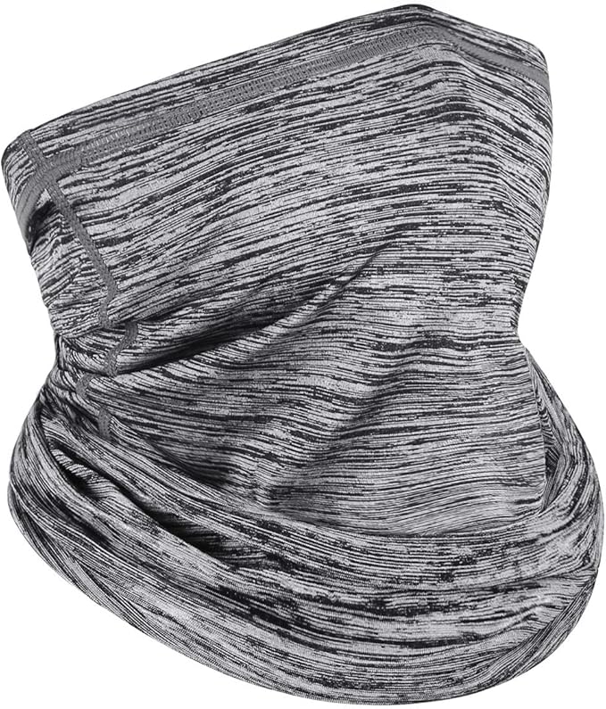 Achiou Cooling Neck Gaiter Face Cover Scarf, UV Protection Mask for Men and Women,Soft Windproof, Hiking Cycling Running