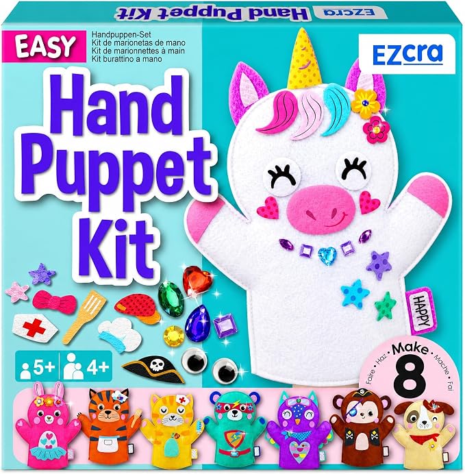 EZCRA Unicorn Hand Puppet Making Kit by EZCRA