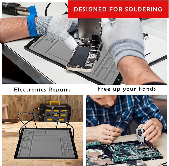2-in-1 Helping Hands Soldering Kit, Helping Hands Soldering Station - Image 2