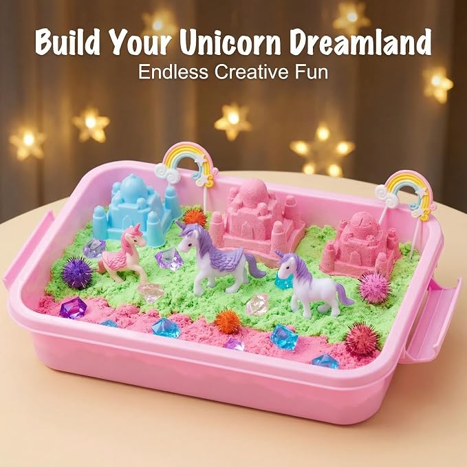 Carolart Unicorn Sensory Bin, Sand Box Kit - Image 6