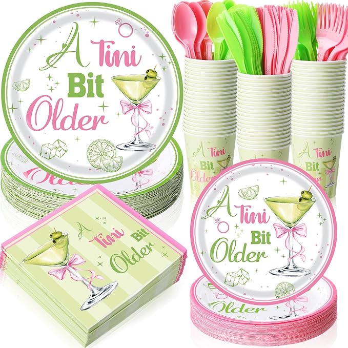 Pickmesh 400 Pcs A Tini Bit Older Birthday Party Plates and Napkin Decoration by Pickmesh