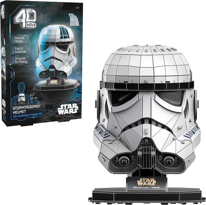 4D Build, Star Wars Stormtrooper Helmet 3D Model Kit by 4DBuild