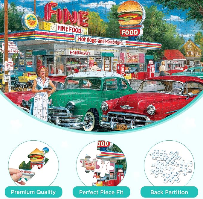 500 Pieces Jigsaw Puzzles, Retro Style 500 piece Puzzles - Image 3