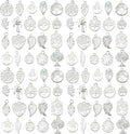 WOCRAFT 60pcs Bright Silver Tree Leaf Charms Bracelet Charms by WOCRAFT