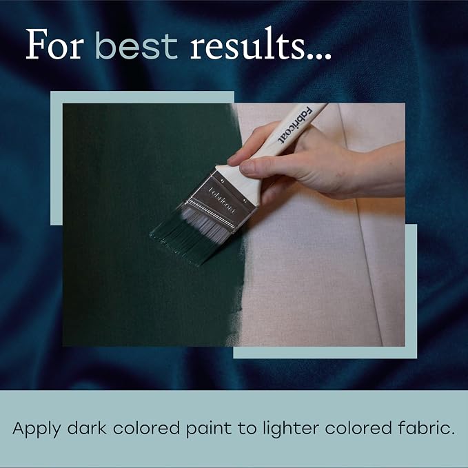 Fabricoat Olive Fabric Upholstery Paint & Dye | 250ml / 8.5 fl oz | Olive - Image 7