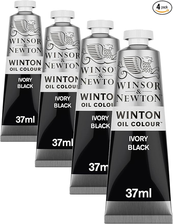 Winsor & Newton Winton Oil Color, 37ml Tube, Ivory Black by WinsorNewton