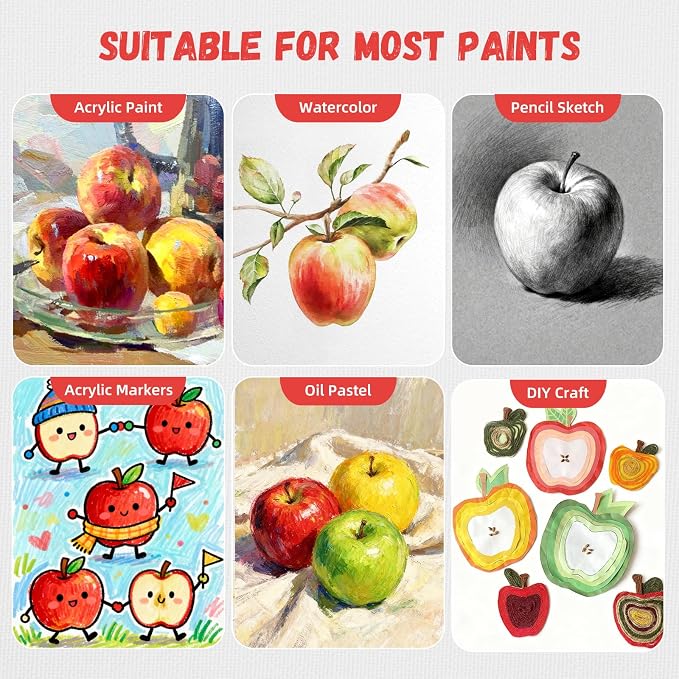 Simetufy 24 Pcs 11x14Inch Flat Canvas Boards - Image 4
