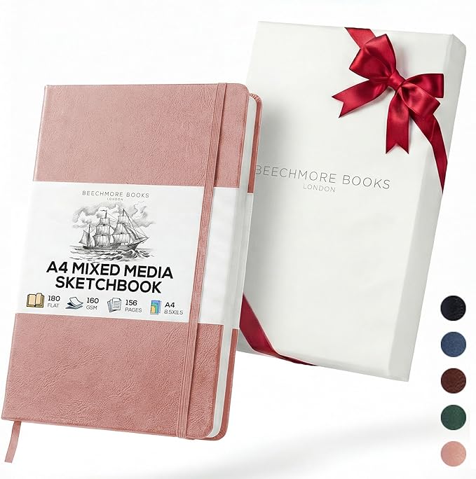 Beechmore Books A4 Mixed Media Sketchbook by BeechmoreBooks