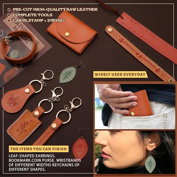 Leather Crafting Kit: Leather Working Tools and Supplies - Image 4