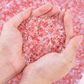0.88 Lb Red Crystal Chips Stone Crushed Quartz Glass, Small Decorative Pebbles by EZEELAI