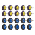 CAELUM 20 Pack Strip Discs Set, 1.5 Inch Rust Removal Wheels for 1/8" Shank Rotary Tools, Quick-Change Grinding Discs for Paint, Rust, Oxide, Weld Cleanup, and Scale Removal