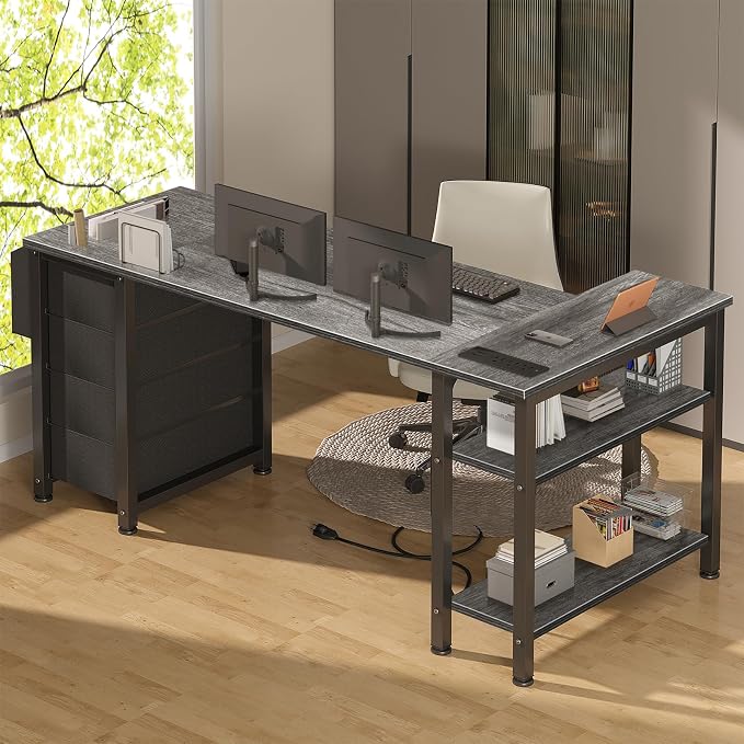Lufeiya L Shaped Gaming Desk - Image 5