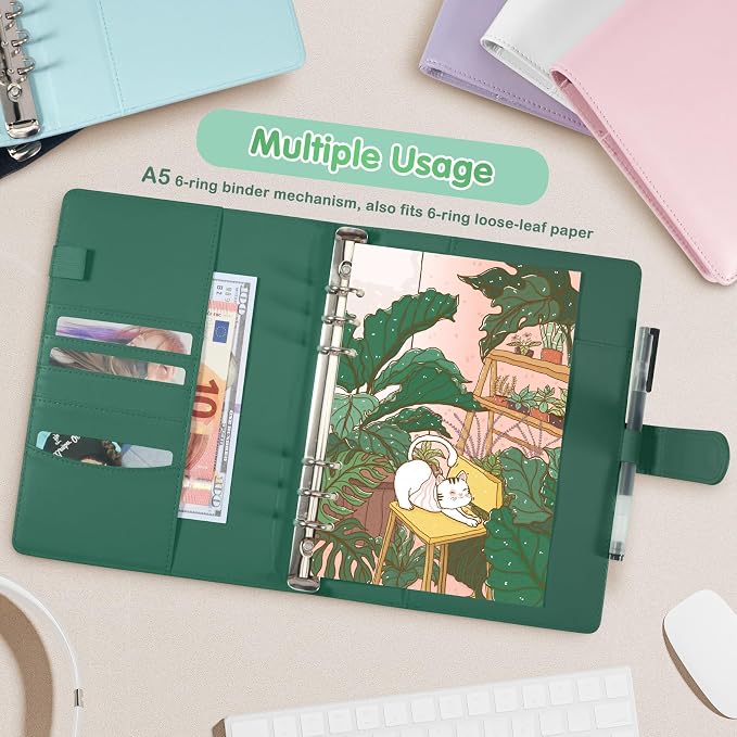 A5 Photocard Holder and Binder, PU Leather 6-Ring Album - Image 6