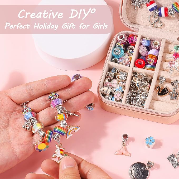UFU Charm Bracelet Making Kit, A Sweet Birthday Gift to Inspire Imagination & - Image 2