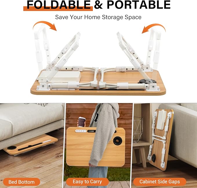 Lap Desk for Bed, Adjustable Laptop Desk - Image 7
