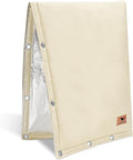 Backflow Preventer Insulation Cover - 2 Way Opening Pipe Insulation Cover for Irrigation Valve, Sprinkler Cover for Outside - Winter Freeze Protection Backflow Cover - 18" W x 34" H, Beige