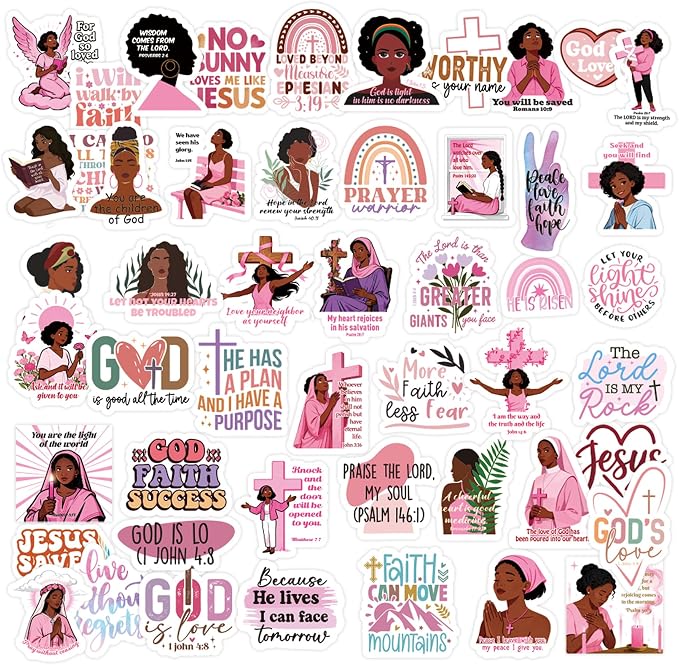 100 Pcs Christian Prayer Board Stickers, Jesus Sticker - Image 2