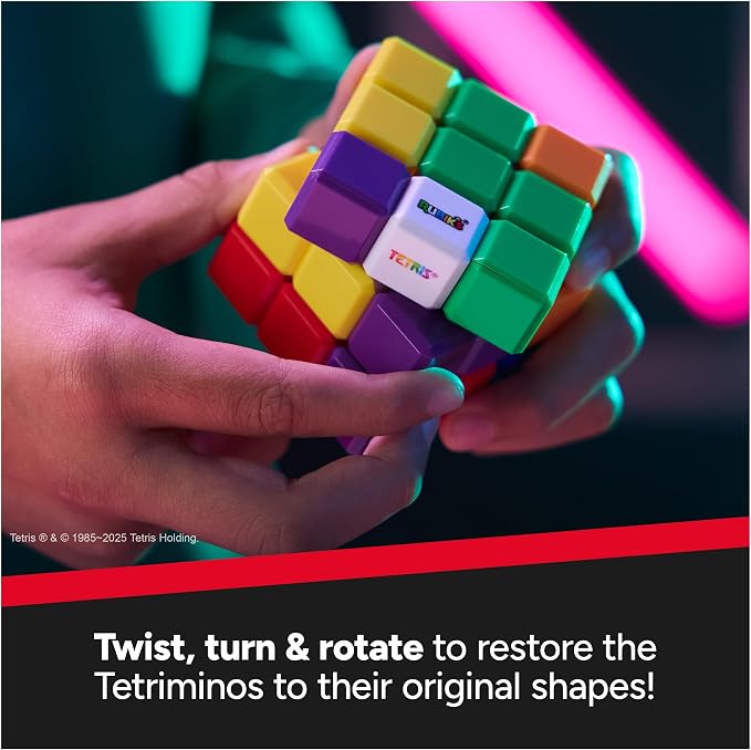 Rubik's Cube Tetris Edition 3x3 Cube Shapeshifting Puzzle Game Brain Teaser - Image 5