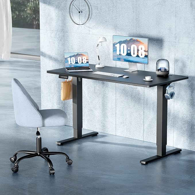 DUMOS 63 Inch Electric Standing Desk Height Adjustable, Sit to Stand Computer - Image 3
