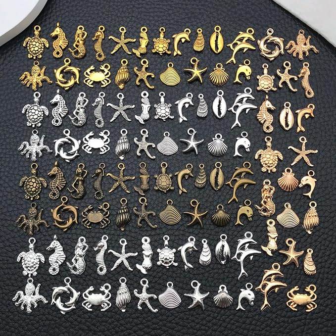 WOCRAFT 100pcs Sea Ocean Charms - Image 6