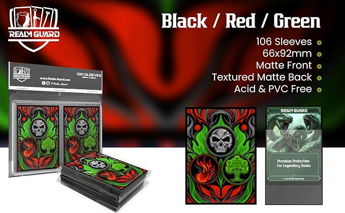 100ct Textured Matte TCG/MTG Card Art Sleeves - Image 3