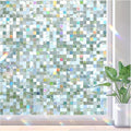 rabbitgoo Stained Glass Window Privacy Film, Mosaic Pattern, 23.6" x 157.4" | by rabbitgoo