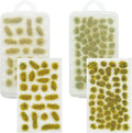 Woohome 78 PCS Model Grass Tufts 2 Size Static Grass Tuft Yellow Miniature by Woohome