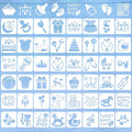 Augshy 56 Pieces Baby Shower Stencils by Augshy