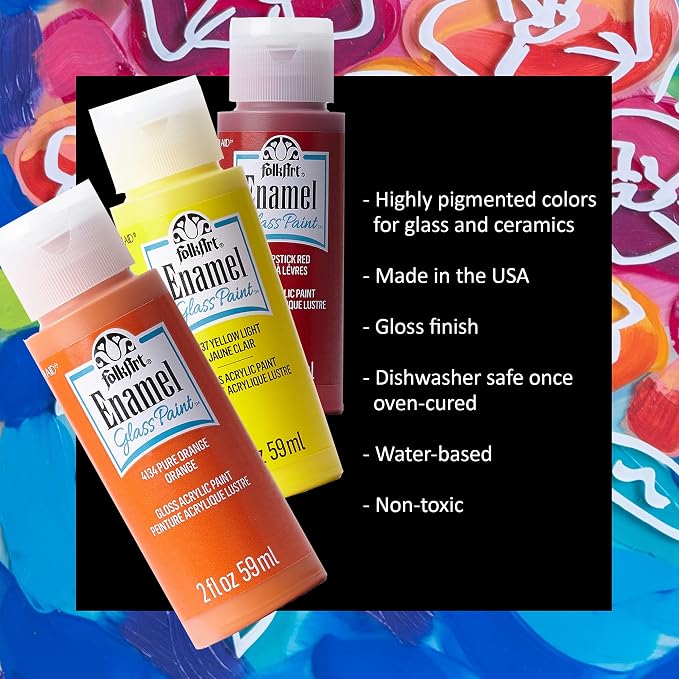FolkArt Gloss Finish Acrylic Enamel Craft Set Designed - Image 4