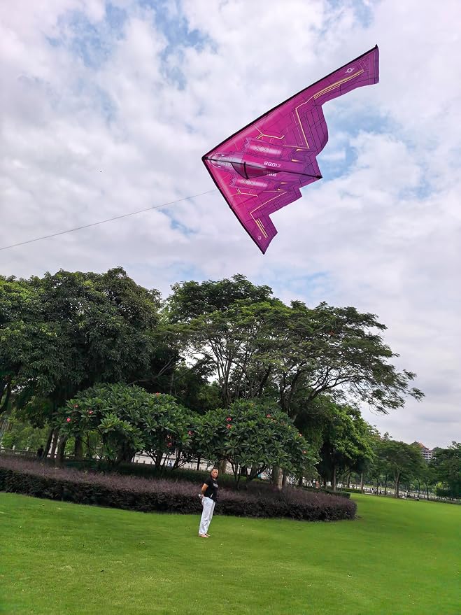 B2 Model Airplane Kite, Large Easy to Fly Kites Adults, 300FT String Reel - Image 3