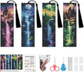 NEGEKFKX 4 Pcs Cross Stitch Bookmark Kit by NEGEKFKX