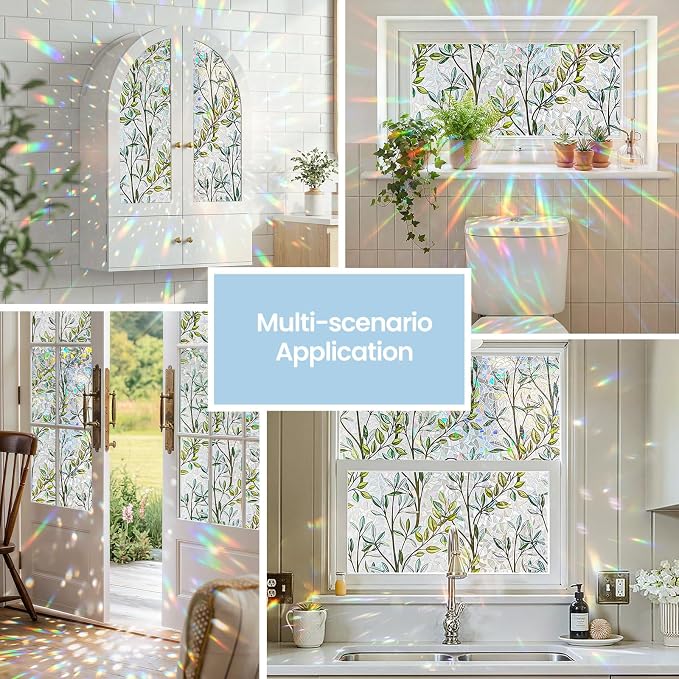 ADD.HERES Window Privacy Film, Stained Glass Decorative Static Cling, Removable - Image 3