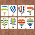INFUNLY 8pcs Hot Air Balloon Wall Stencils by INFUNLY