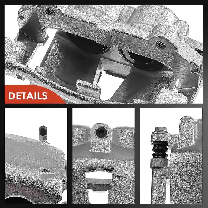 A-Premium Disc Brake Caliper Assembly with Bracket Compatible with Select Jeep Models - Commander 2006-2010, Grand Cherokee 2005-2010, Sport Utility - Front Right Passenger Side