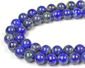 MJDCB Natural Lapis Lazuli Gemstone Loose Beads Round 10mm Energy Stone Healing by MJDCB
