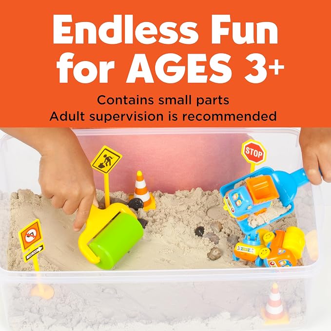 Creativity for Kids Sensory Bin: Construction Zone Playset - Image 7