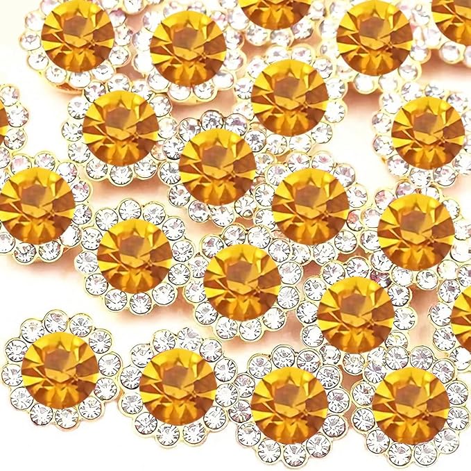 200 PCS 12MM Crystal Glass Sew on Rhinestones Jewels Gems by Unknown