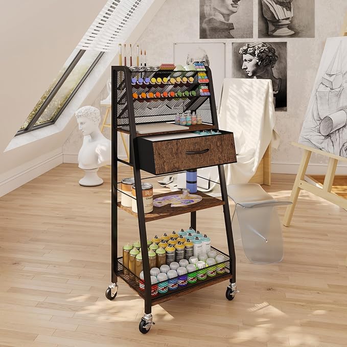 Homsorout 3 Tier Rolling Cart - Image 7