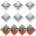 20/40 Pcs White Bandanas for Tie Dye DIY Blank Cotton Bandanas Plain by Fivebop