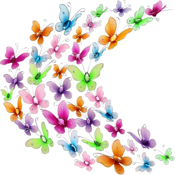 Zonon 60 Pcs Butterflies for Crafts by Zonon