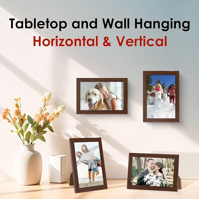 FIXSMITH 4x6 Picture Frame Set of 2, Photo Frame 4x6 - Image 6