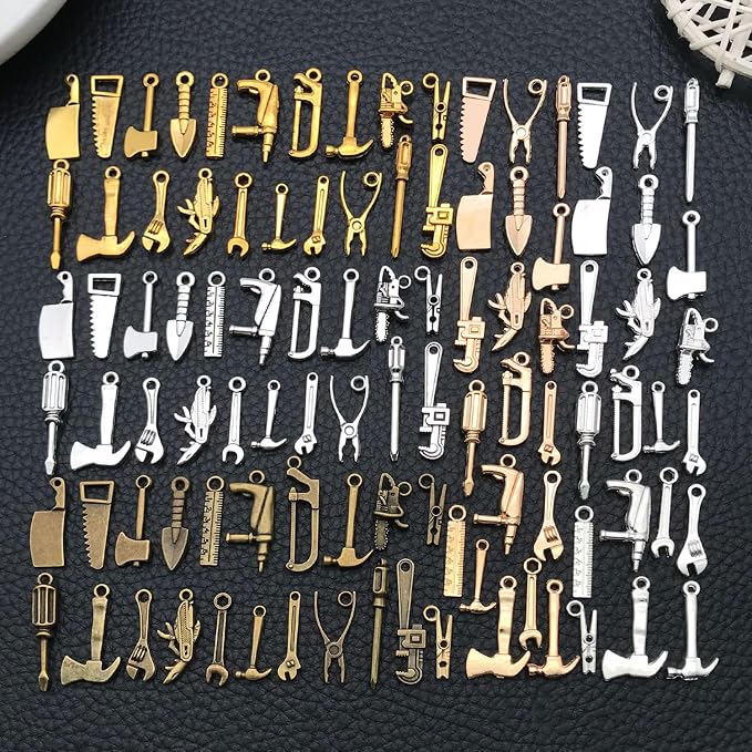 WOCRAFT 100pcs Tools Charms for Jewelry Making Assorted Jewelry Bangle Bracelet - Image 6