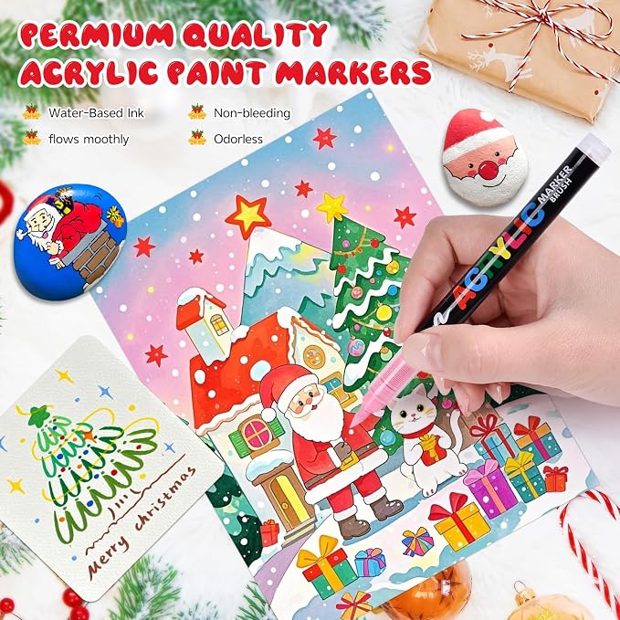 60 Colors Acrylic Paint Markers - Image 4