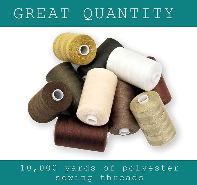 BlesSew Sewing Thread in Brown Color Tones - Image 2