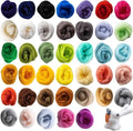 Sukh 40pcs Felting Wool Roving by Sukh