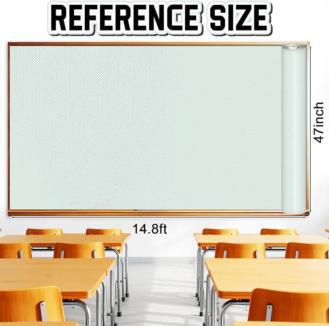 Inkspire Mint Green Bulletin Board Paper Roll, 14.8FTx47IN Large Reusable - Image 2
