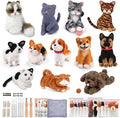 Mayboos 12 Pcs Needle Felting Kit, Animal Needle Felting Beginner Kits Wool by Mayboos